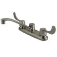 thumbnail image 1 of Kingston Brass KB291SN Magellan 8-Inch Centerset Kitchen Faucet, Brushed Nickel, 1 of 2
