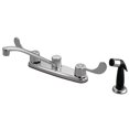 thumbnail image 1 of Kingston KB292 Magellan Two-Handle 4-Hole 8" Centerset Kitchen Faucet with Side Sprayer in Polished Chrome, 1 of 4