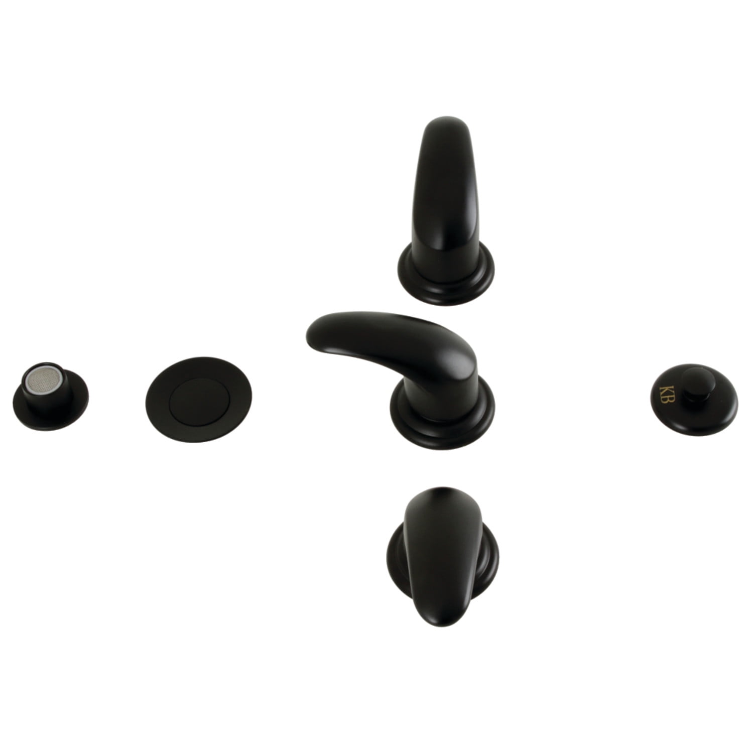 Kingston Brass KB320LL Bidet Faucet, Matte Black