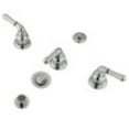 thumbnail image 1 of Kingston Brass KB321 Magellan Bidet Faucet with Lever Handles & Brass Pop-Up, Polished Chrome, 1 of 2