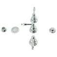 thumbnail image 1 of Kingston Brass KB321KL Knight Three-Handle Bidet Faucet, Polished Chrome, 1 of 5