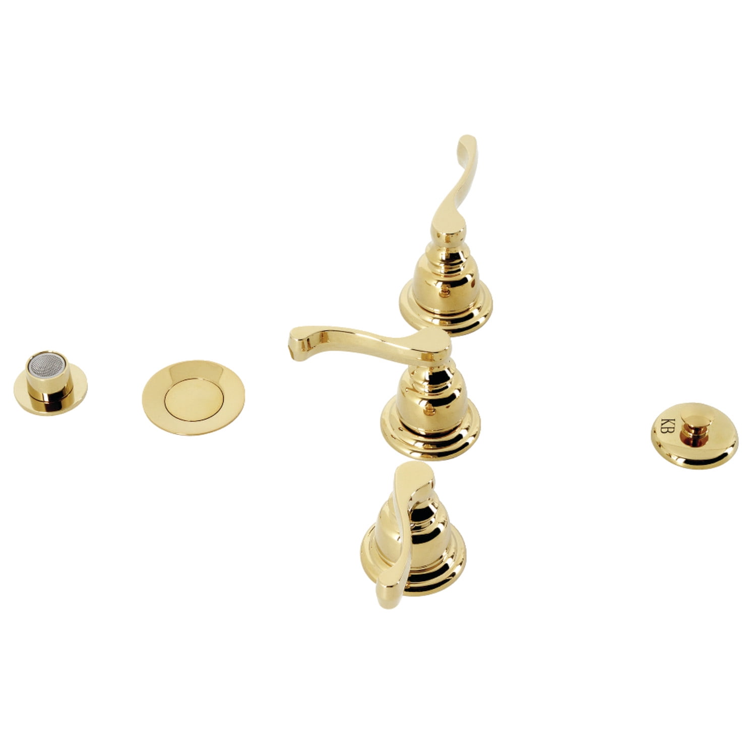 Kingston Brass KB322FL Royale Bidet Faucet, Polished Brass