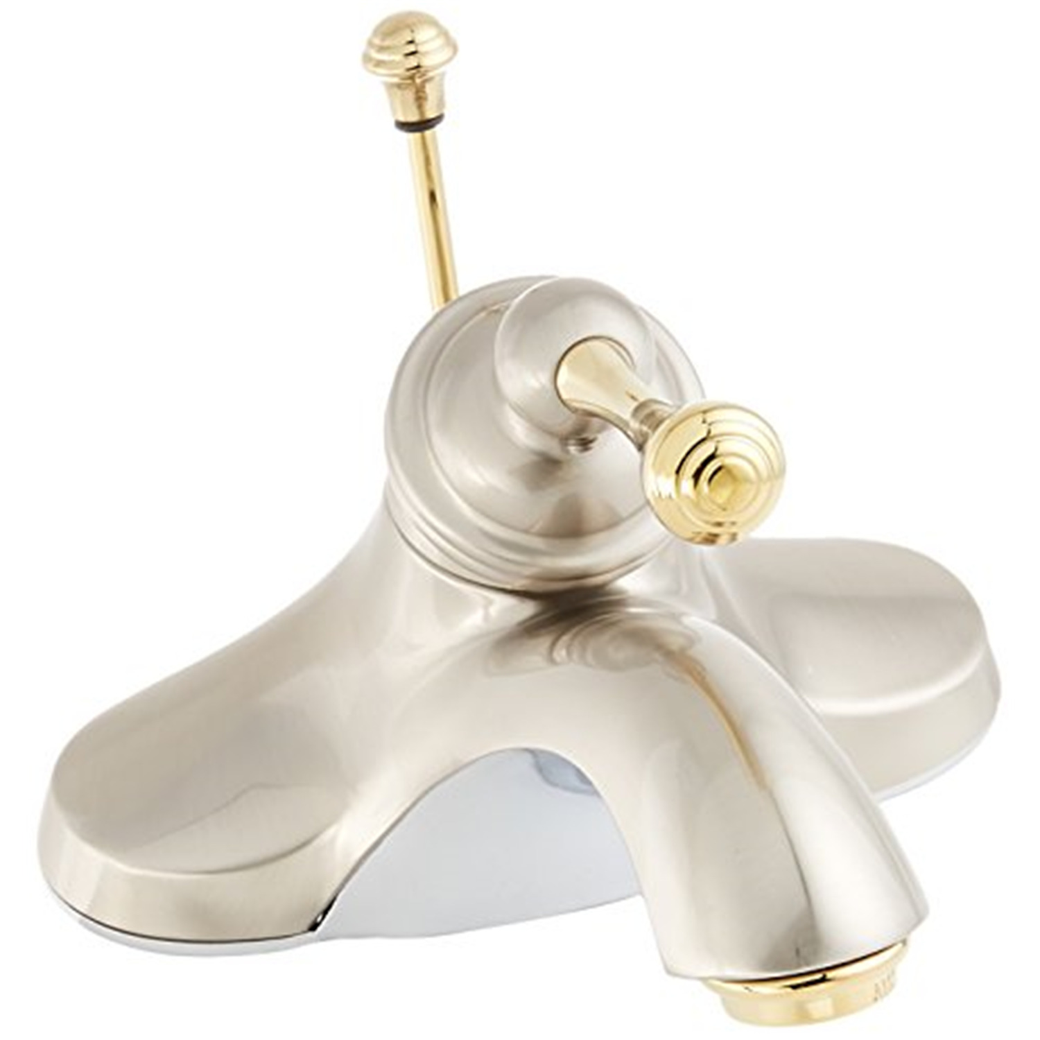 Kingston Brass KB160LP Vista Twin Canopy Maniglie 4 Inch Centerset Lavatory Rubinetto Senza Pop-up, Cromato Lucido, 4-Inch Center