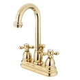 thumbnail image 1 of Kingston Brass KB3612AX Two Handle 4 in. Centerset Lavatory Faucet with Retail Pop-up, 1 of 2