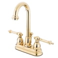 thumbnail image 1 of Kingston Brass KB3612TL 4 in. Centerset Bathroom Faucet, Polished Brass, 1 of 2