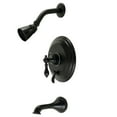 thumbnail image 1 of Kingston Brass KB36300ACL American Classic Single-Handle Tub and Shower Faucet, Matte Black, 1 of 3