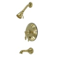 thumbnail image 1 of Kingston Brass KB36320AL Restoration Tub & Shower Faucet, Polished Brass, 1 of 2