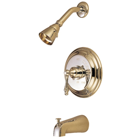 Kingston Brass Tub and Shower Trim Kit with Polished Brass Finish