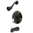 thumbnail image 1 of Kingston Brass KB3635PLT Tub and Shower Trim Only, Oil Rubbed Bronze, 1 of 3