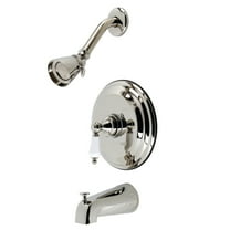 Kingston Brass KB3636PL Restoration Tub and Shower Faucet, Polished Nickel