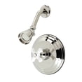 thumbnail image 1 of Kingston Brass KB3636PXSO Restoration Single-Handle Pressure Balanced Shower Faucet in Polished Nickel, 1 of 5