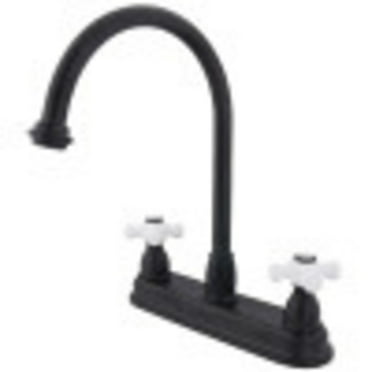 Kingston Brass KB3745PX Restoration Centerset Kitchen Faucet, Oil Rubbed Bronze