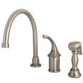 thumbnail image 1 of Kingston Brass KB3818GLBS Widespread Kitchen Faucet, Brushed Nickel, 1 of 2