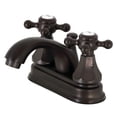thumbnail image 1 of Kingston Brass KB4605BX Metropolitan 4 in. Centerset Bathroom Faucet with Pop-Up Drain, Oil Rubbed Bronze, 1 of 5