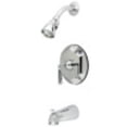 thumbnail image 1 of Kingston Brass KB4631HL Metropolitan Tub & Shower Faucet, Polished Chrome, 1 of 2