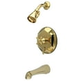 thumbnail image 1 of Kingston Brass KB46320BX English Vintage Tub with Shower Faucet, Polished Brass, 1 of 2