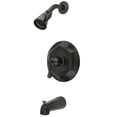 thumbnail image 1 of Kingston Brass KB4635BL English Vintage Tub with Shower Faucet, Oil Rubbed Bronze, 1 of 2