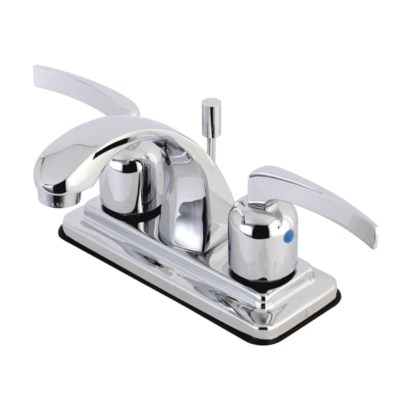 Kingston Brass KB4641EFL 4 in. Centerset Bathroom Faucet, Polished Chrome