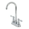 thumbnail image 1 of Kingston Brass KB491ACL American Classic Two-Handle High-Arc Bar Faucet, Polished Chrome, 1 of 2