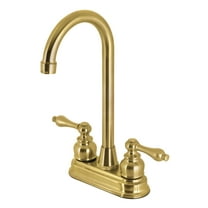 Kingston Brass KB497ALSB 4-Inch Bar Faucet, Brushed Brass