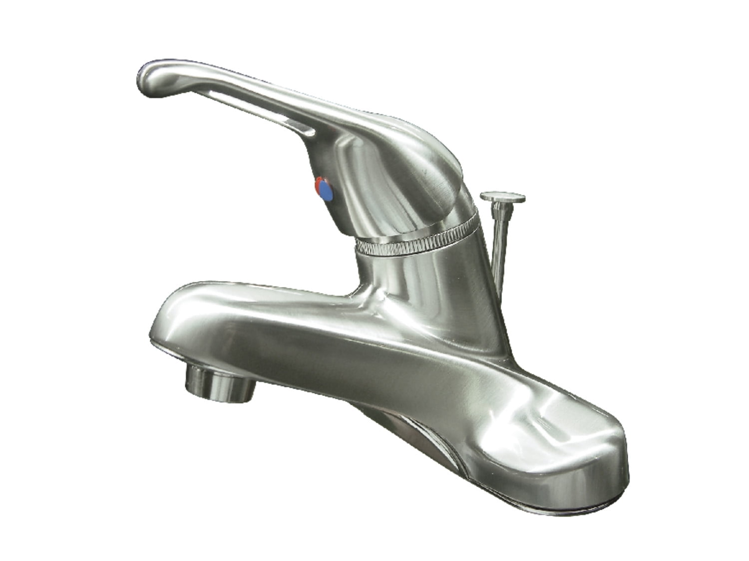 Kingston Brass KB518 Single-Handle 4 in. Centerset Bathroom Faucet, Brushed Nickel