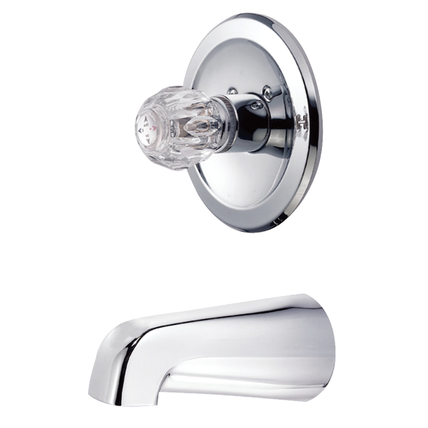 Polished Chrome Traditional Tub and Shower Faucet Set