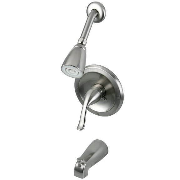 Kingston Brass Yosemite KB5538YL Single Handle Tub Shower Faucet Satin Nickel