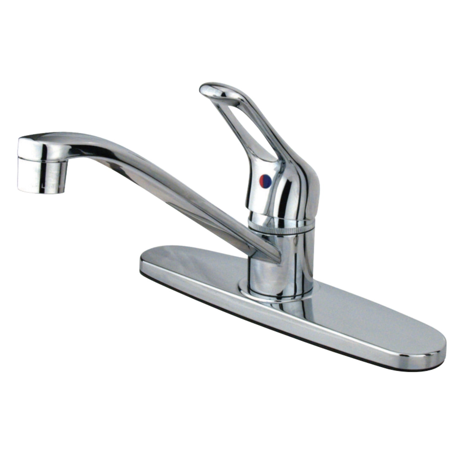 Kingston Brass Columbia 8" Centerset Kitchen Faucet – Polished Chrome, Washerless Cartridge