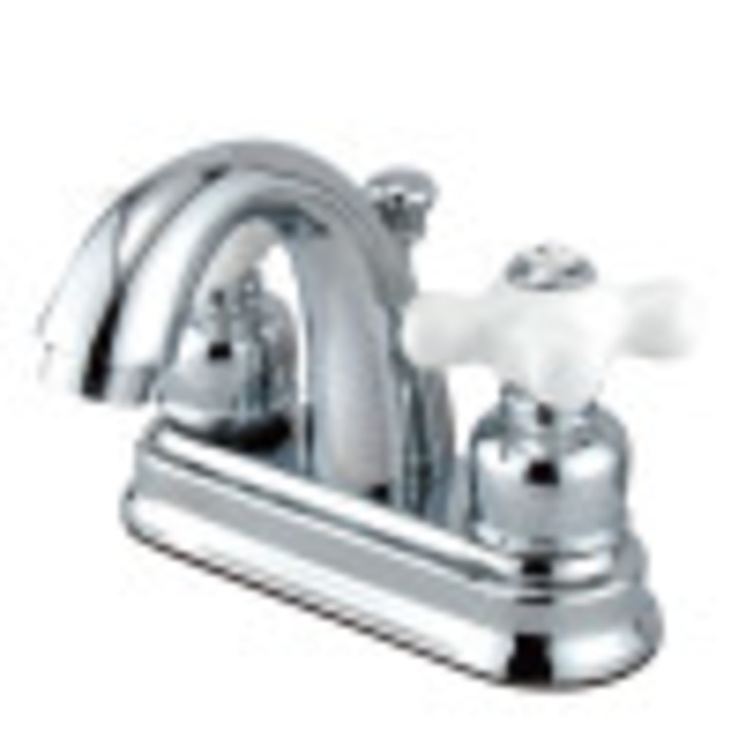 Kingston Brass KB5611PX Restoration 4 in. Centerset Bathroom Faucet, Polished Chrome