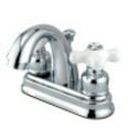 thumbnail image 1 of Kingston Brass KB5611PX Restoration 4 in. Centerset Bathroom Faucet, Polished Chrome, 1 of 4