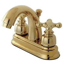 Kingston Brass KB5612AX 4 in. Centerset Bathroom Faucet, Polished Brass