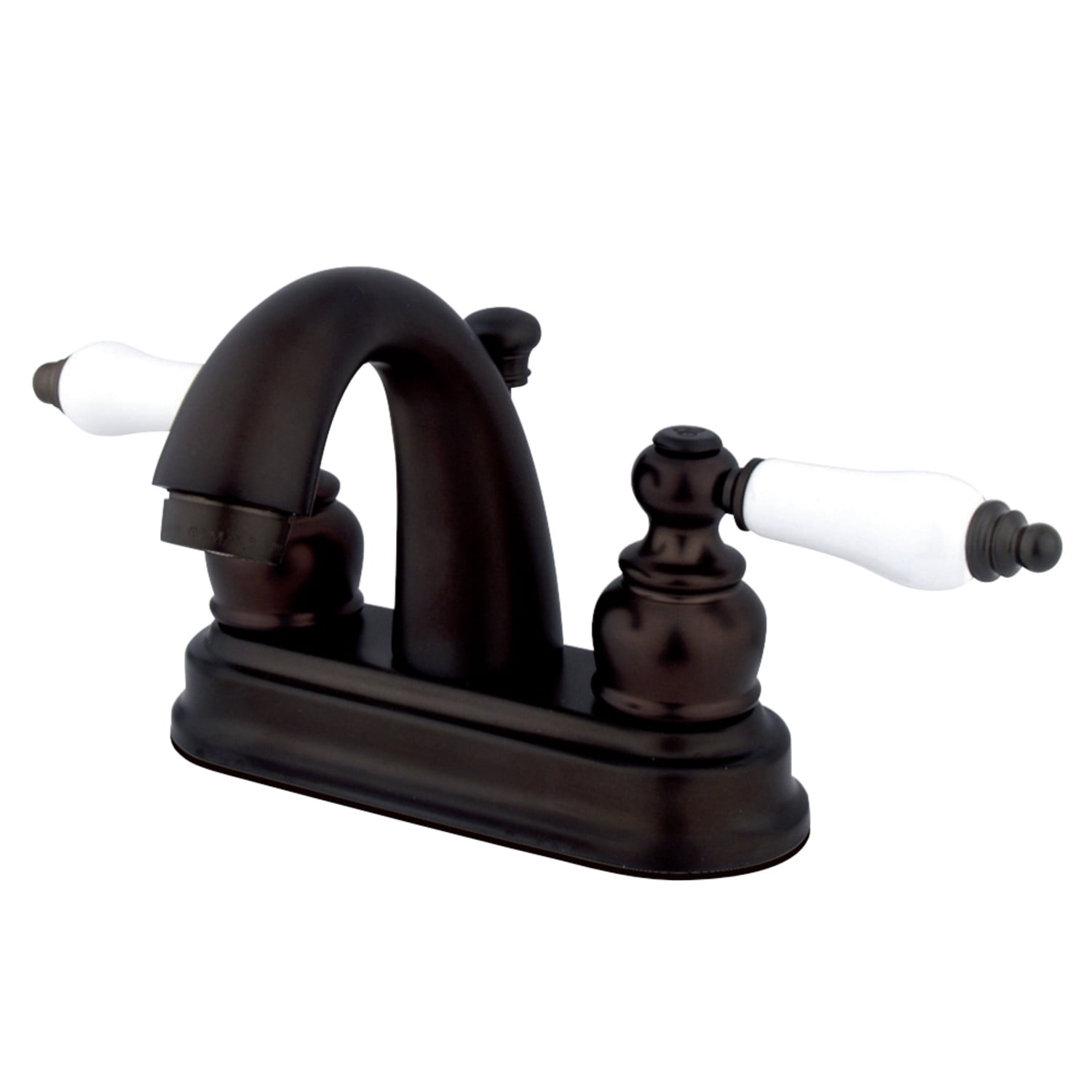 Kingston Brass KB5615PL Restoration 4 in. Centerset Bathroom Faucet, Oil Rubbed Bronze