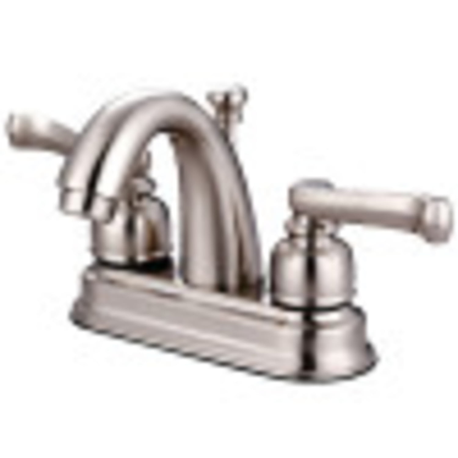 Kingston Brass KB5618FL 4 in. Centerset Bathroom Faucet, Brushed Nickel