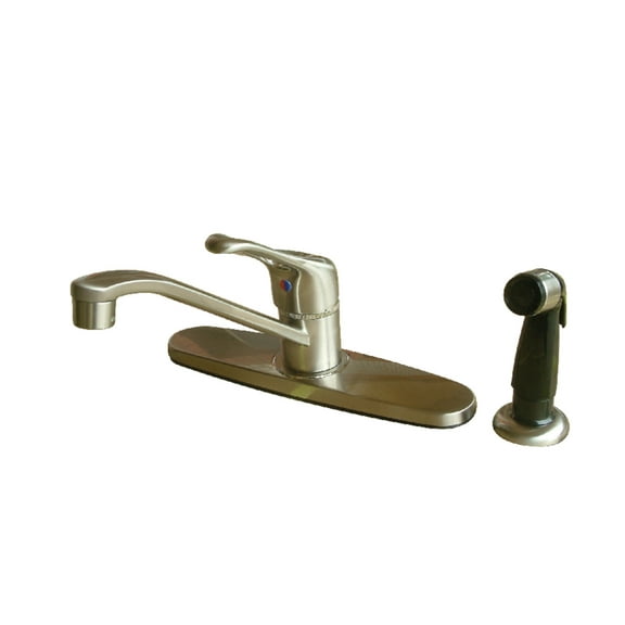 Kingston Brass KB562SN Wyndham Single-Handle Centerset Kitchen Faucet, Brushed Nickel