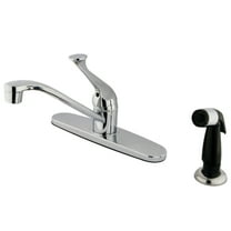 Kingston KB572 Chatham One-Handle 4-Hole 8" Centerset Kitchen Faucet with Side Sprayer in Polished Chrome
