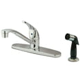 thumbnail image 1 of Kingston KB5720 Chatham One-Handle 4-Hole 8" Centerset Kitchen Faucet with Side Sprayer in Polished Chrome, 1 of 4
