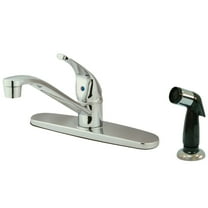Kingston KB5720 Chatham One-Handle 4-Hole 8" Centerset Kitchen Faucet with Side Sprayer in Polished Chrome