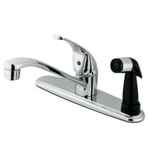 Kingston KB5730 Chatham One-Handle 3-Hole 8" Centerset Kitchen Faucet with Side Sprayer in Polished Chrome