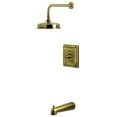 thumbnail image 1 of Kingston Brass KB5893AL Revival Single-Handle Pressure Balanced Tub and Shower Faucet, Antique Brass, 1 of 7