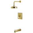 thumbnail image 1 of Kingston Brass KB5897PL Demure Single-Handle Pressure Balanced Tub and Shower Faucet, Brushed Brass, 1 of 7