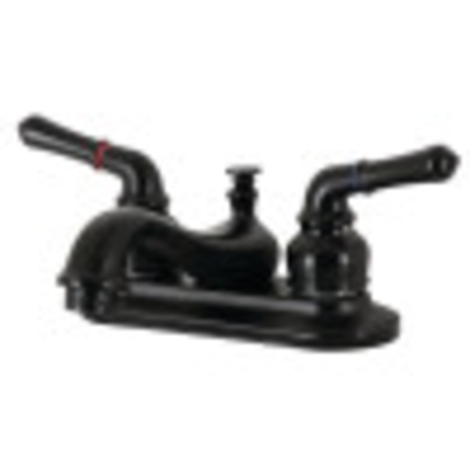 Kingston Brass KB600NML Restoration 4 in. Centerset Bathroom Faucet, Matte Black
