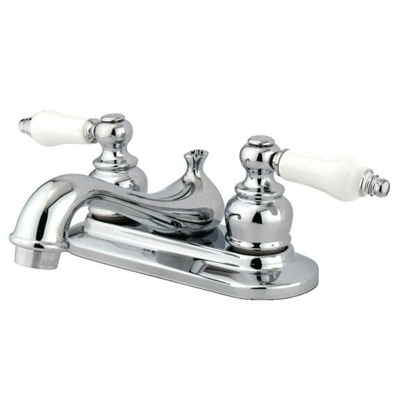 Kingston Brass KB601B 4 in. Centerset Bathroom Faucet, Polished Chrome