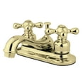 thumbnail image 1 of Kingston Brass KB602AX Restoration 4 in. Centerset Bathroom Faucet, Polished Brass, 1 of 5