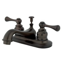 Two Handle 4" Centerset Lavatory Faucet with Retail Pop-up