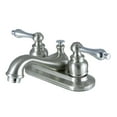 thumbnail image 1 of Kingston Brass KB607ALB 4 in. Centerset Bathroom Faucet, Brushed Nickel/Polished Chrome, 1 of 3