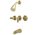 thumbnail image 1 of Kingston Brass Legacy Three Handle Tub & Shower Faucet, 1 of 2