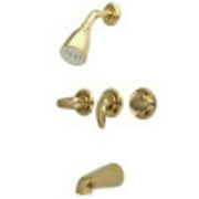 Kingston Brass Legacy Three Handle Tub & Shower Faucet