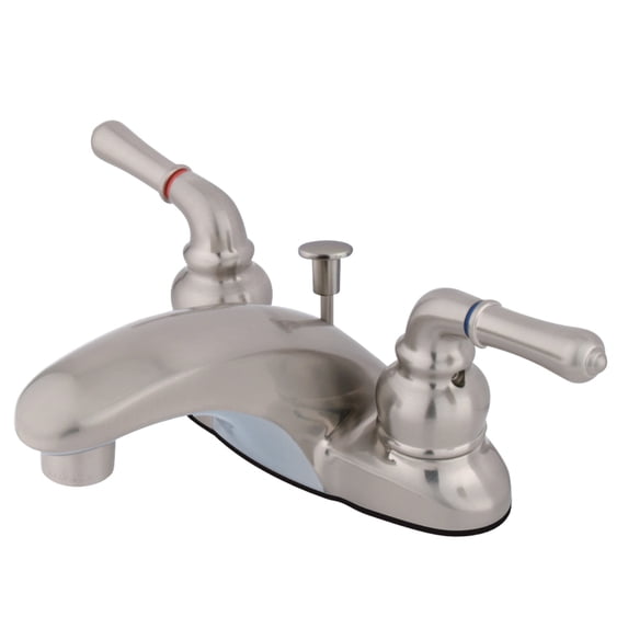 Kingston Brass Magellan Two Handle 4" Centerset Lavatory Faucet with Retail Pop-up