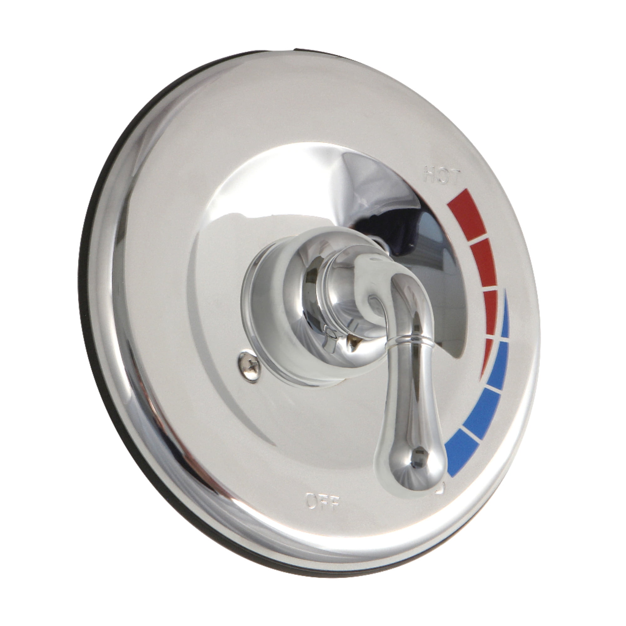 Polished Chrome Wall-Mounted Lever Shower Trim Kit
