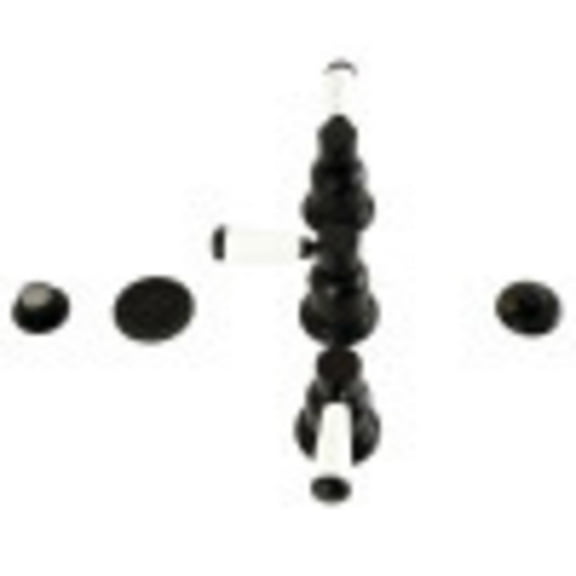 Kingston Brass KB6320DPL Paris Three-Handle Bidet Faucet, Matte Black